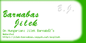 barnabas jilek business card